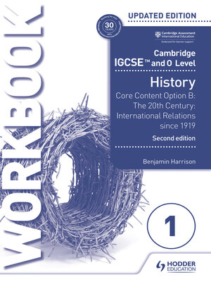 cover image of Cambridge IGCSE and O Level History Workbook 1--Core content Option B